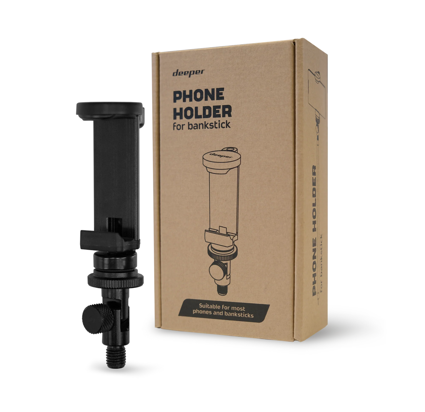 Deeper Bank Stick Phone Holder